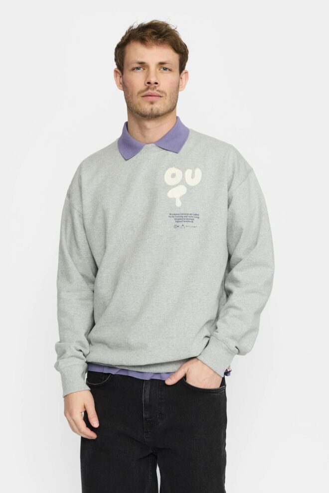SWEATSHIRT 2802 GREY MELANGE