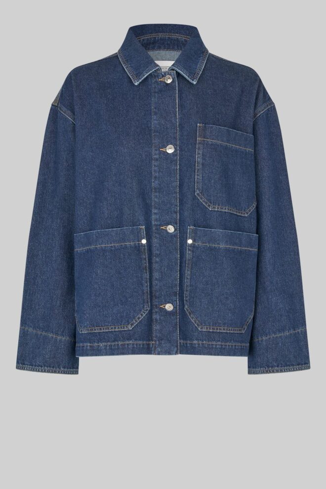 BLUSE COLUMBO DENIM JACKET DARK BLUE