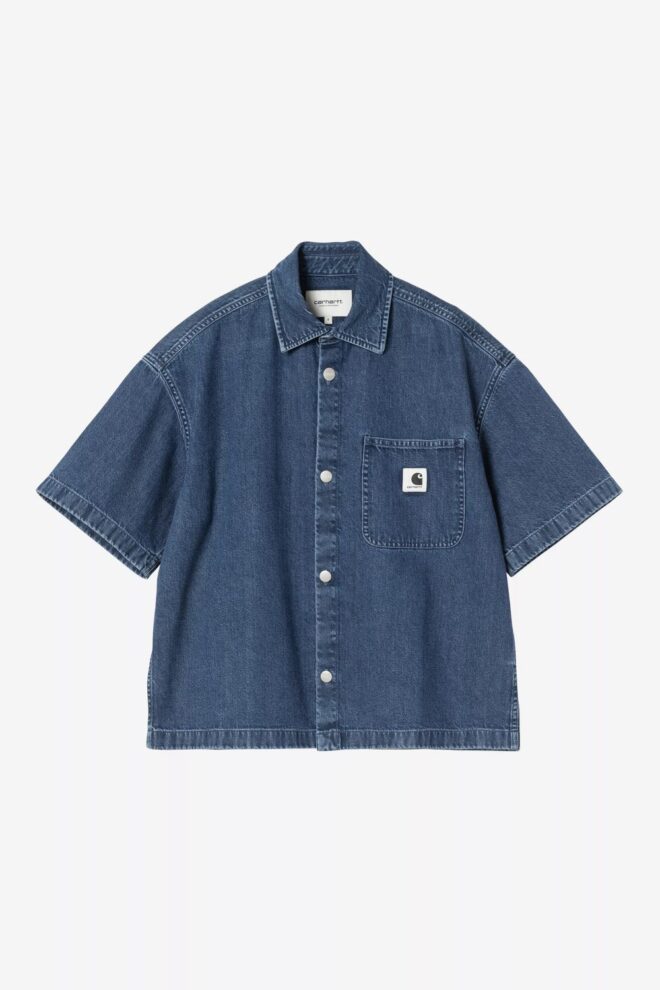 BLUSE W´S/S LOVILIA SHIRT BLUE