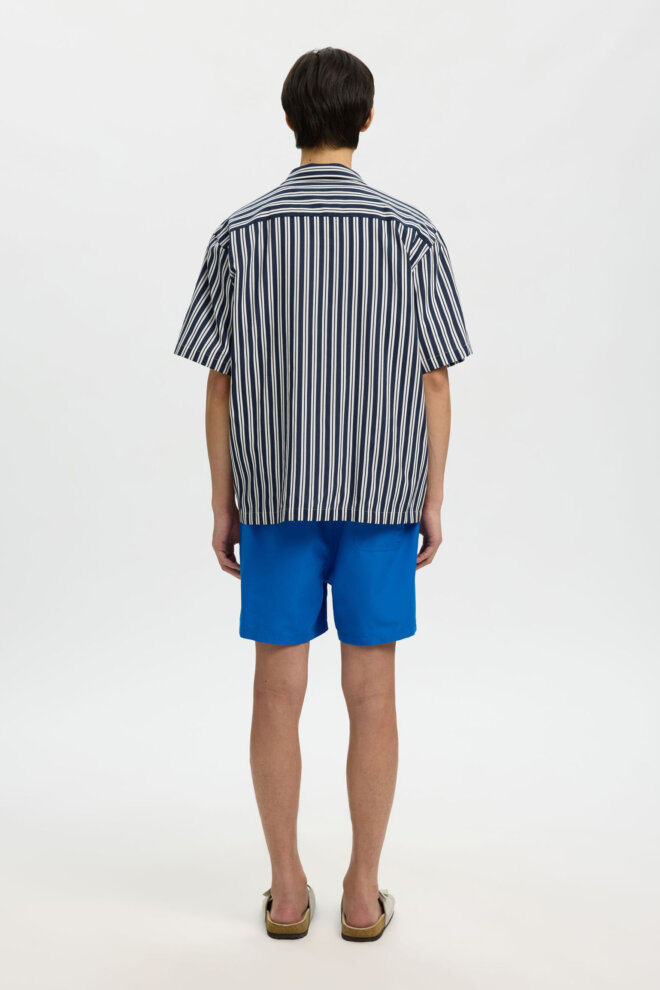 HEMD 16091381 SLMCASPER SS BLUE STRIPE