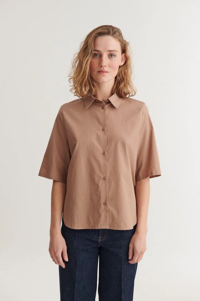 BLUSE SILJE SS SHIRT PORTOBELLA