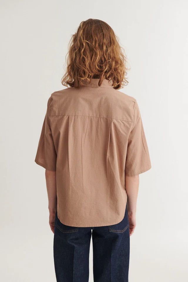 BLUSE SILJE SS SHIRT PORTOBELLA