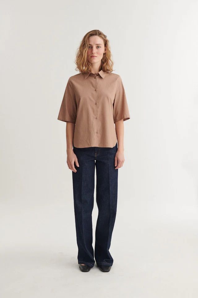 BLUSE SILJE SS SHIRT PORTOBELLA