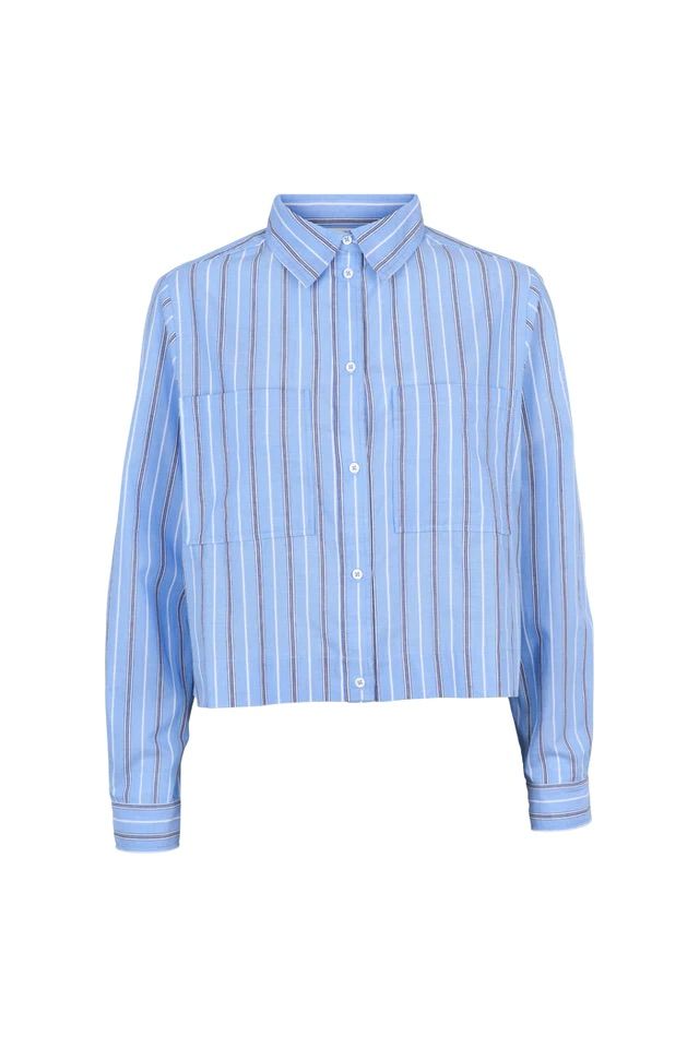 BLUSE SIBA CROPPED SHIRT FROZEN FJORD