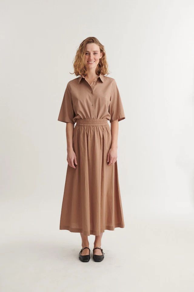 ROCK SILJE LONG SKIRT PORTOBELLA