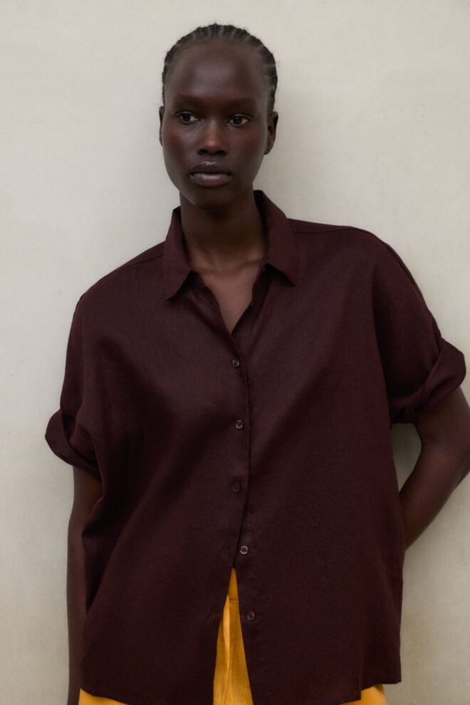 BLUSE MELANIAALF SHIRT COCOA