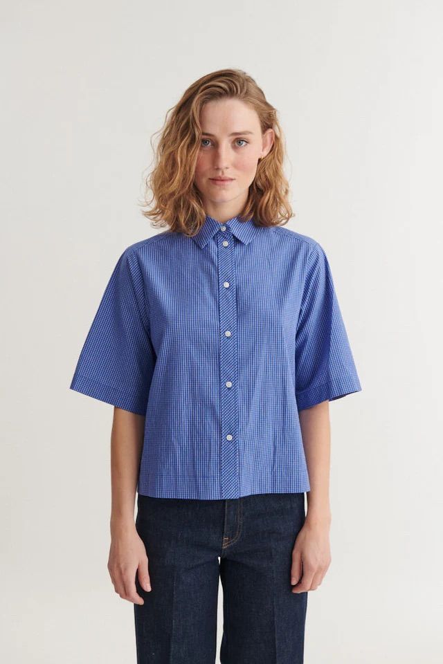 BLUSE CHANE SS SHIRT SODALITE BLUE