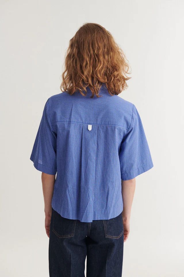 BLUSE CHANE SS SHIRT SODALITE BLUE
