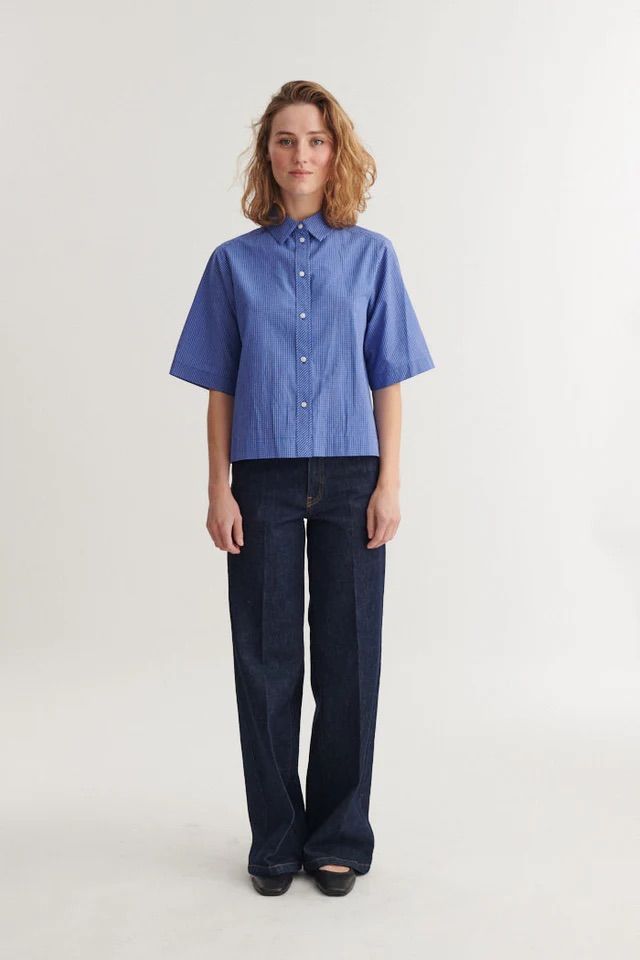 BLUSE CHANE SS SHIRT SODALITE BLUE