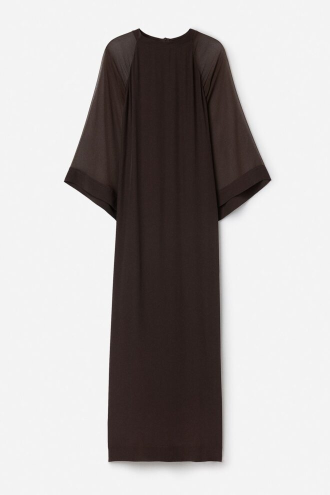 KLEID 32179 SHEER RAGLAN DARK CHOCO