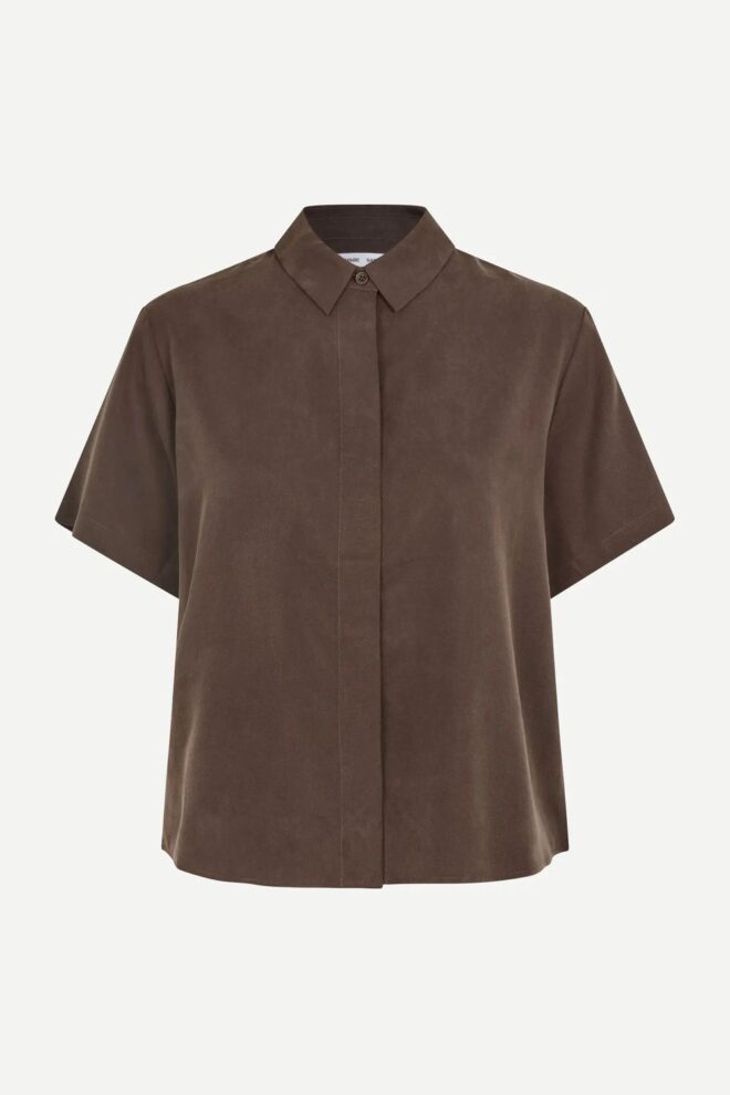 BLUSE MINA SS SHIRT 14028 MULCH