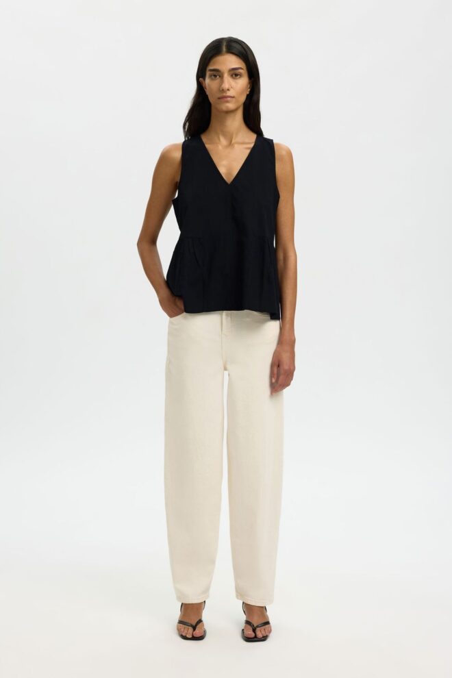 BLUSE 16099799 SLFBLAIR V BLACK