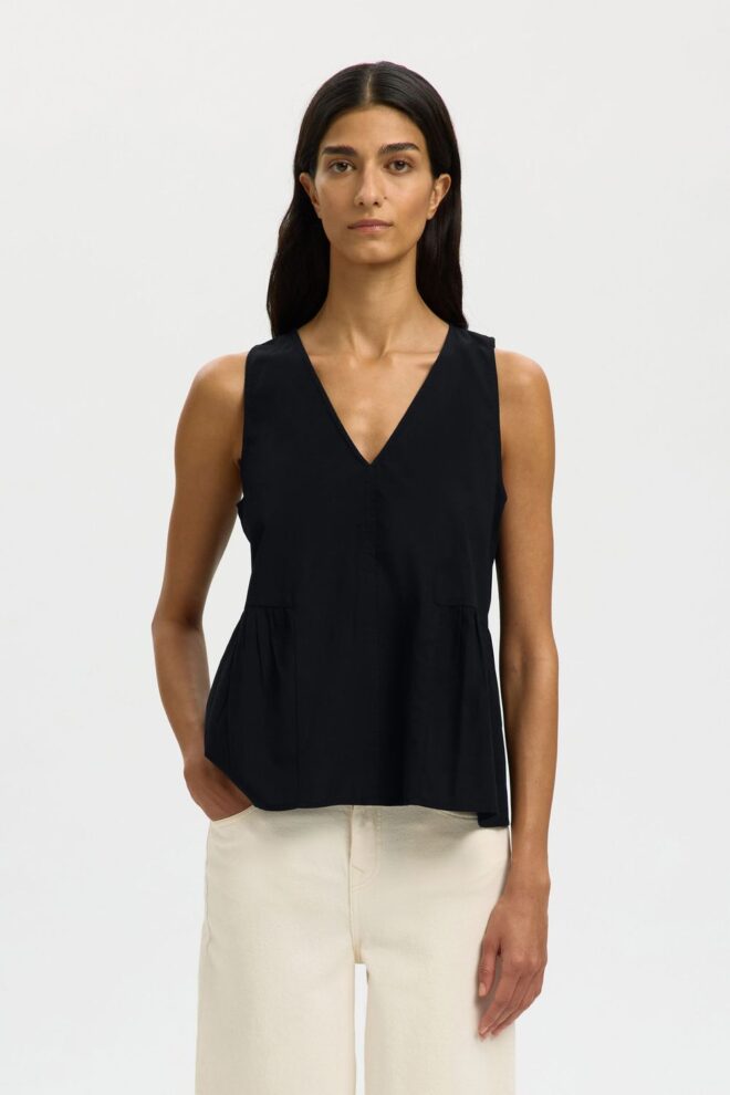 BLUSE 16099799 SLFBLAIR V BLACK