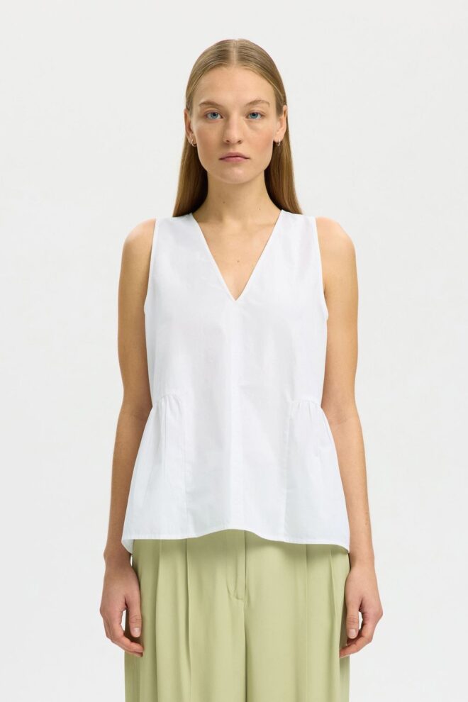 BLUSE 16099799 SLFBLAIR V WHITE