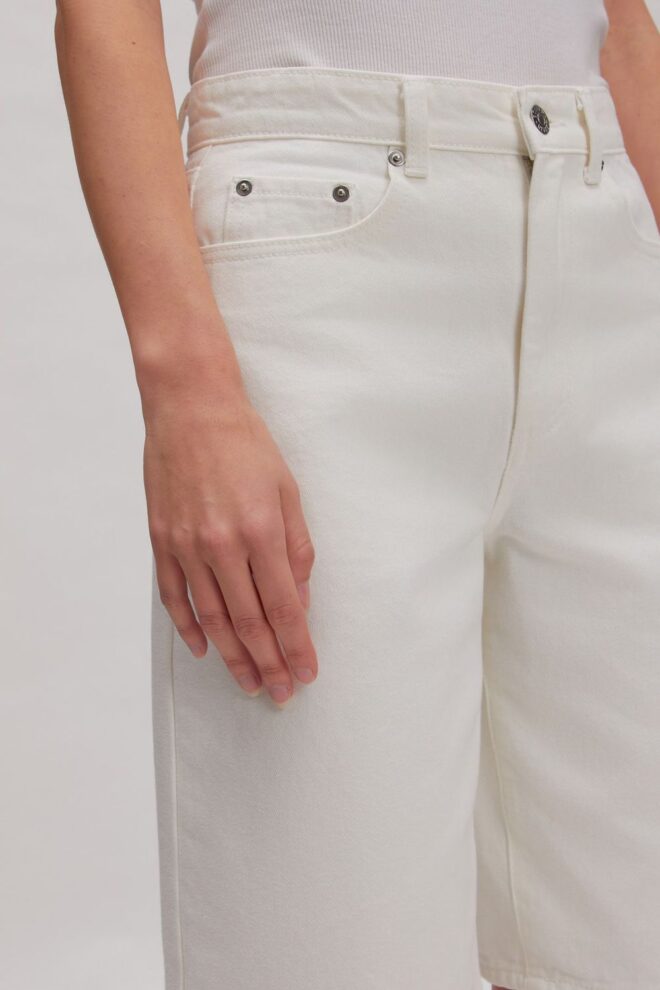 SHORT ADDISON DENIM SHORT WHITE