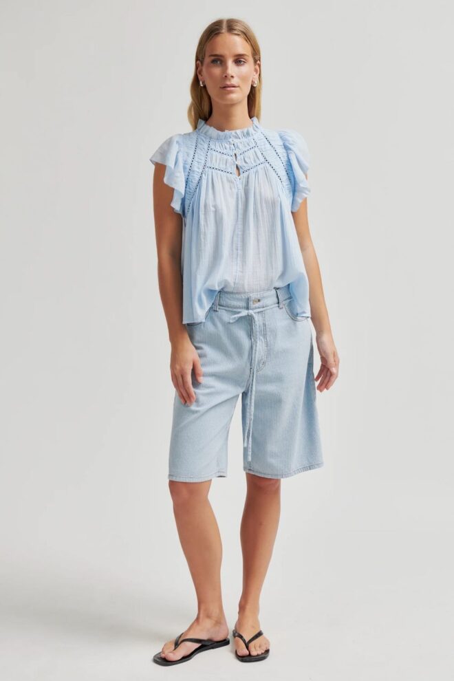 BLUSE GAYA TOP CASHMERE BLUE