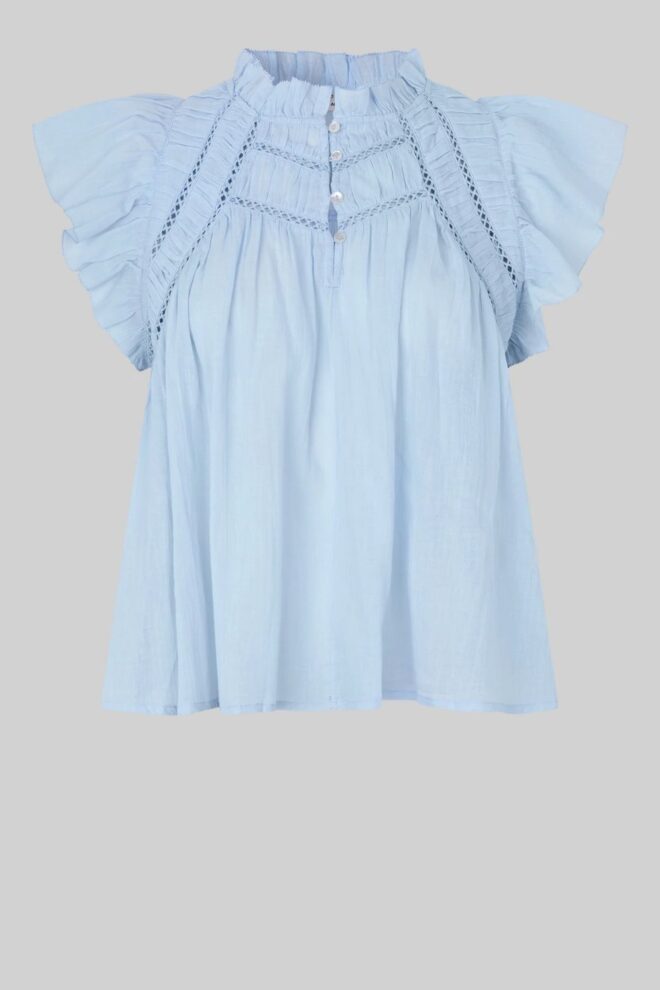 BLUSE GAYA TOP CASHMERE BLUE