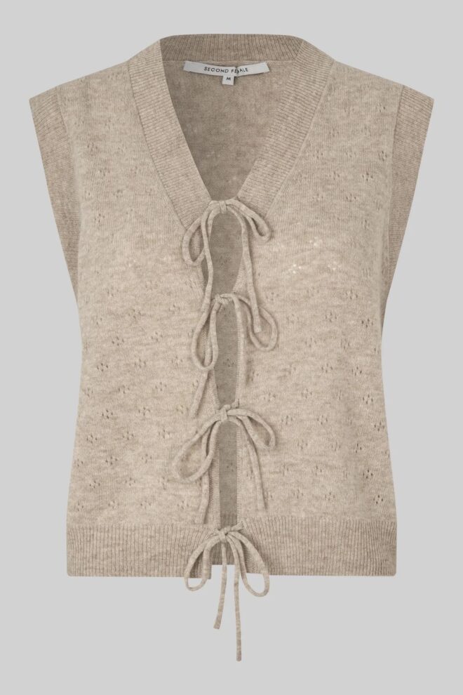 WESTE AMALA KNIT VEST TAUPE