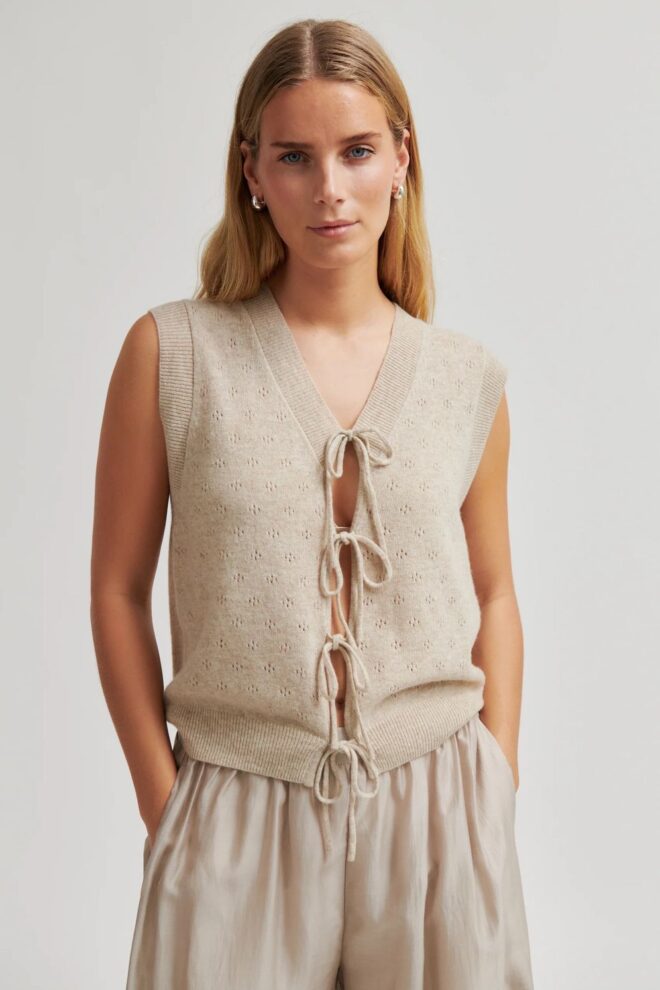 WESTE AMALA KNIT VEST TAUPE