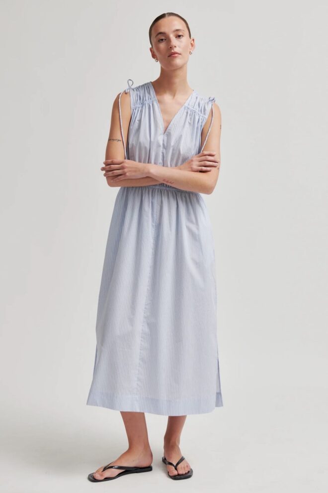 KLEID BALLIA DRESS CASHMERE BLUE