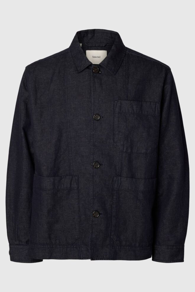 HEMD 16102706 SLMFRANK DENIM DARK BLUE