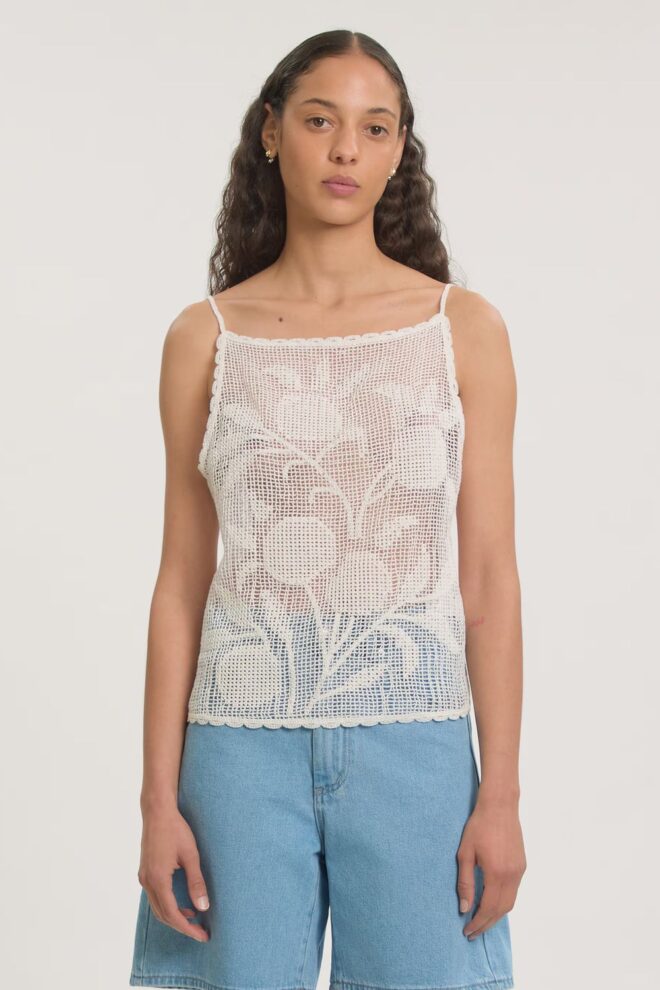 SHIRT NILO CROCHET TOP WHITE