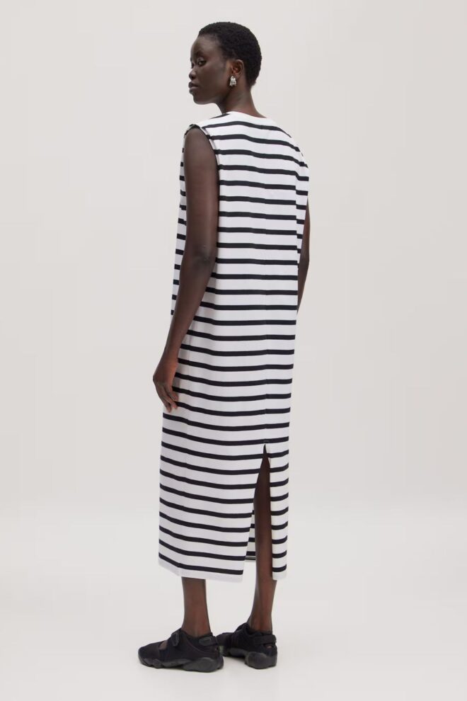 KLEID LIADAN DRESS WHITE BLACK