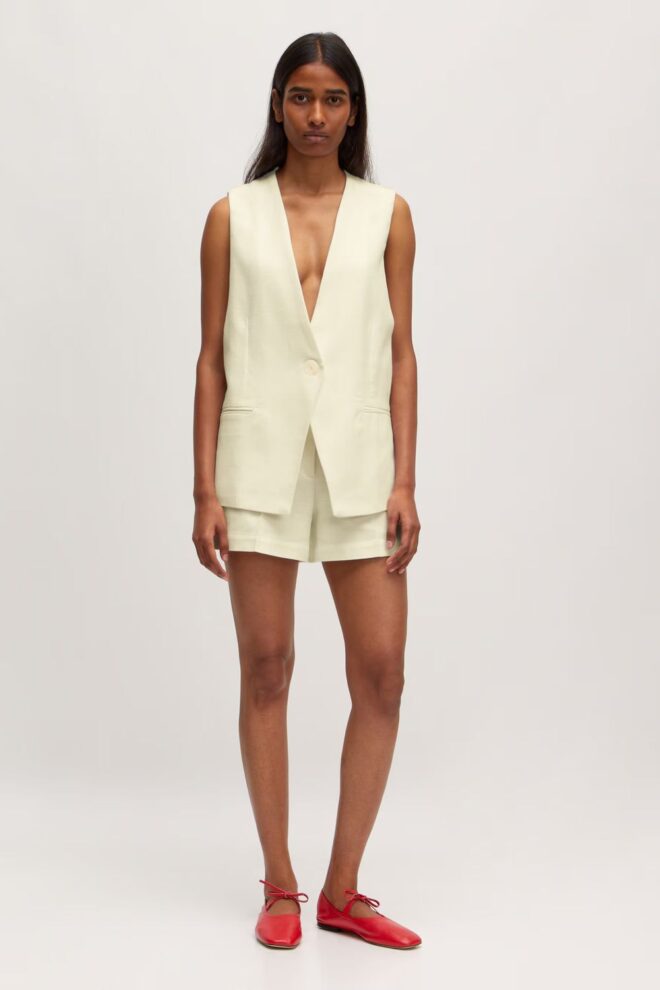 WESTE WILLOW VEST DOUBLE CREAM
