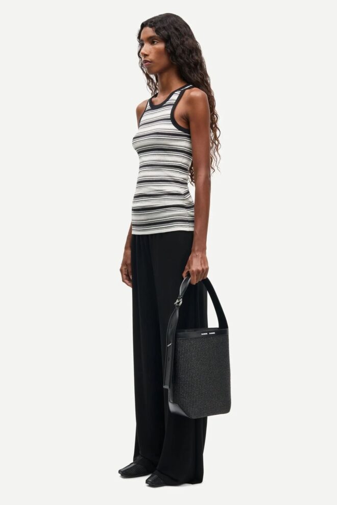 SHIRT ALEXO TANK 7542 EGRET STRIPE
