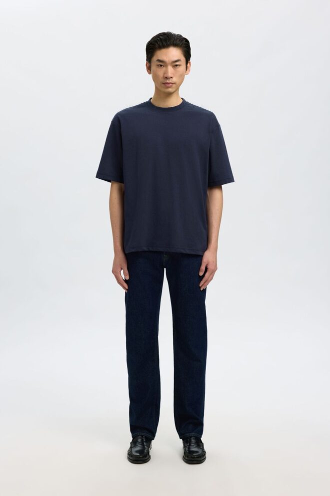 SHIRT 16094143 SLMLOOSEOSCAR SS SKY CAPTA