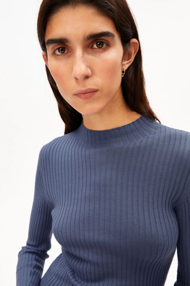 SHIRT 10253015 ALAANIA KNIT 3636 DUSTY MO