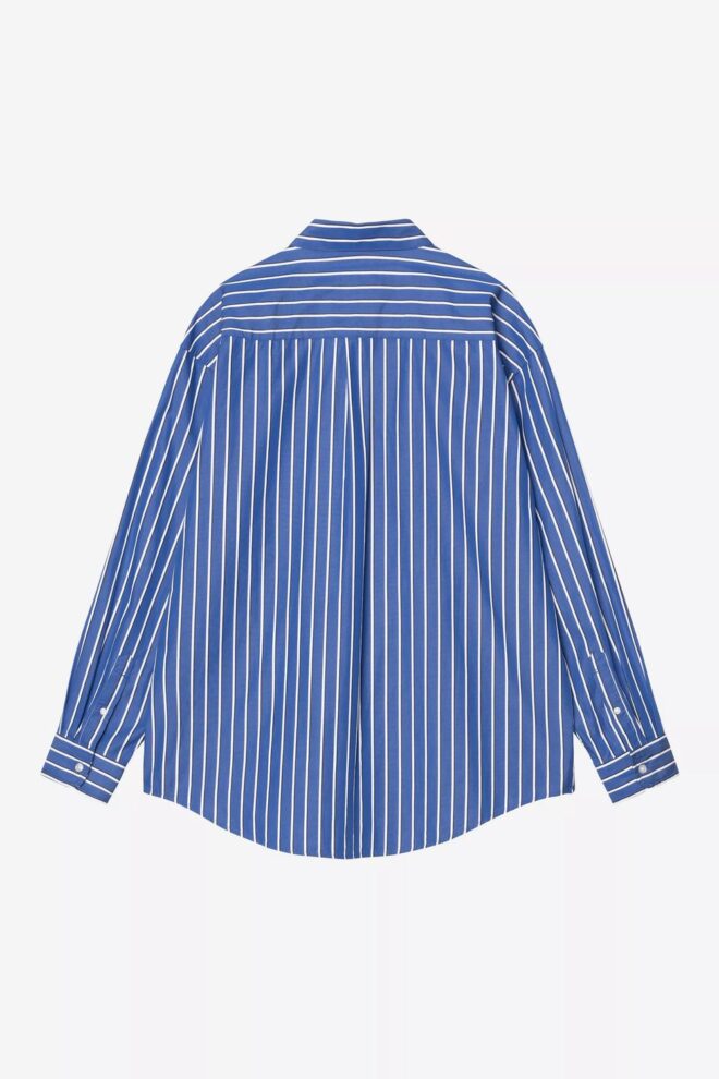 HEMD L/S GOWAN STRIPE LAPIS