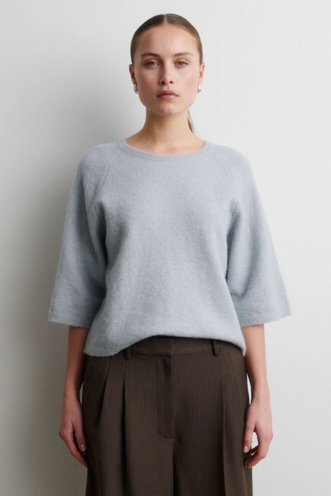 PULLOVER GABBY KNIT SS QUARRY