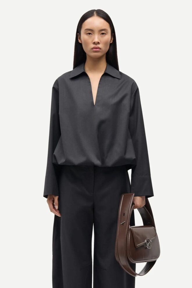 BLUSE SADAPHNE SHIRT 16248 BLACK MEL