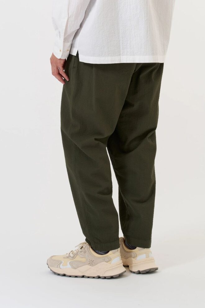 HOSE PLEATED TRACK PANT OLIVE
