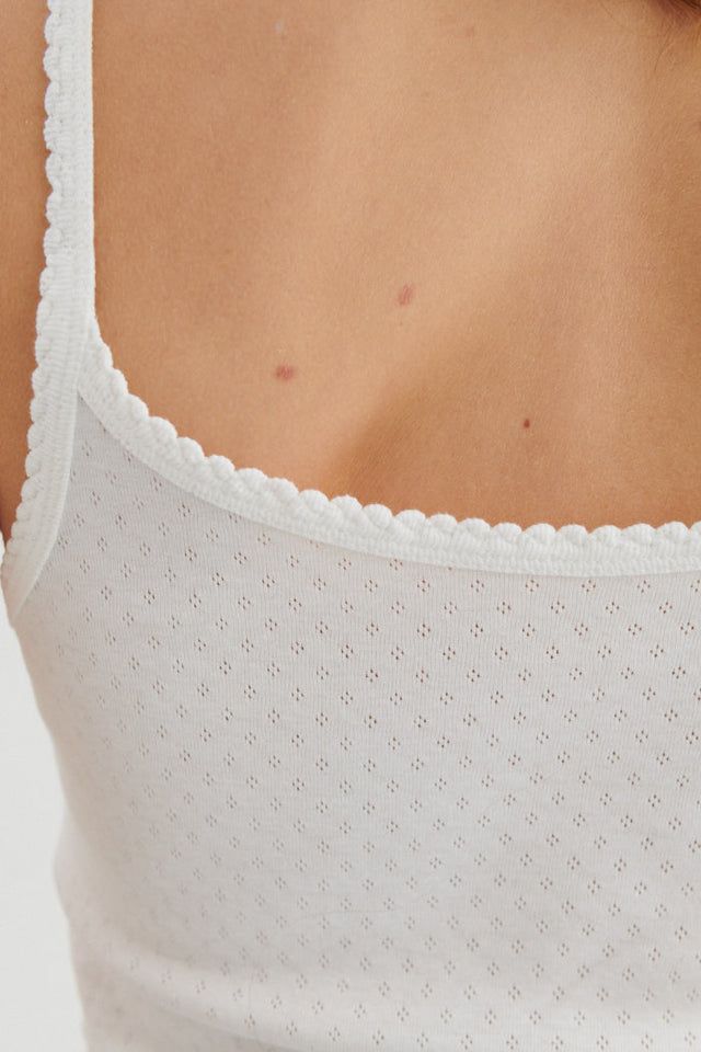 TOP ARENSE STRAP TOP WHITE