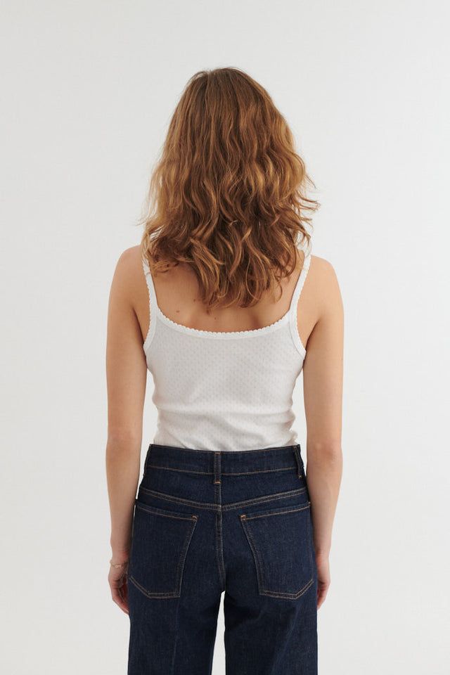 TOP ARENSE STRAP TOP WHITE