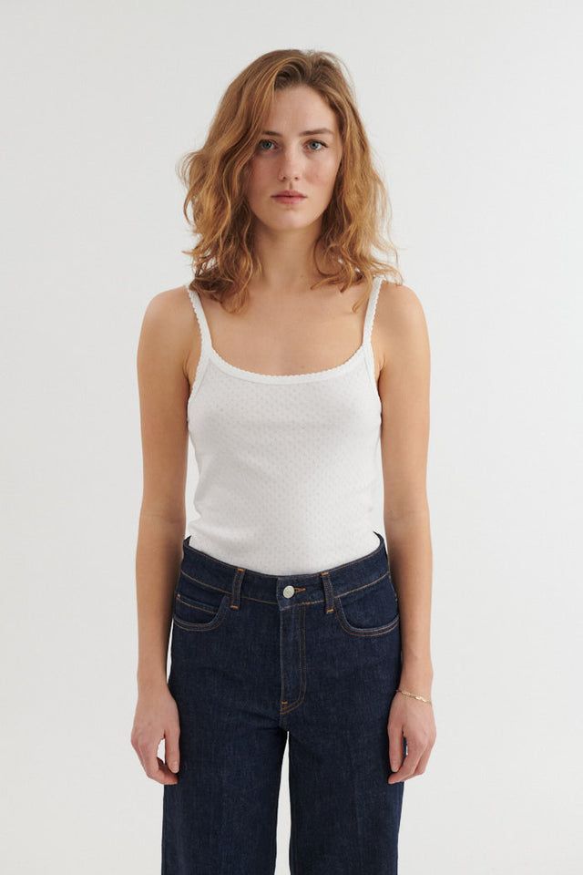 TOP ARENSE STRAP TOP WHITE
