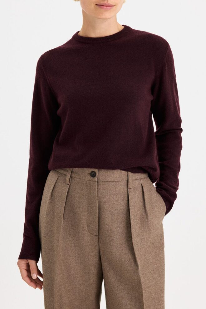 PULLOVER 32548 SOFT WOOL CREW 0298 BURGU