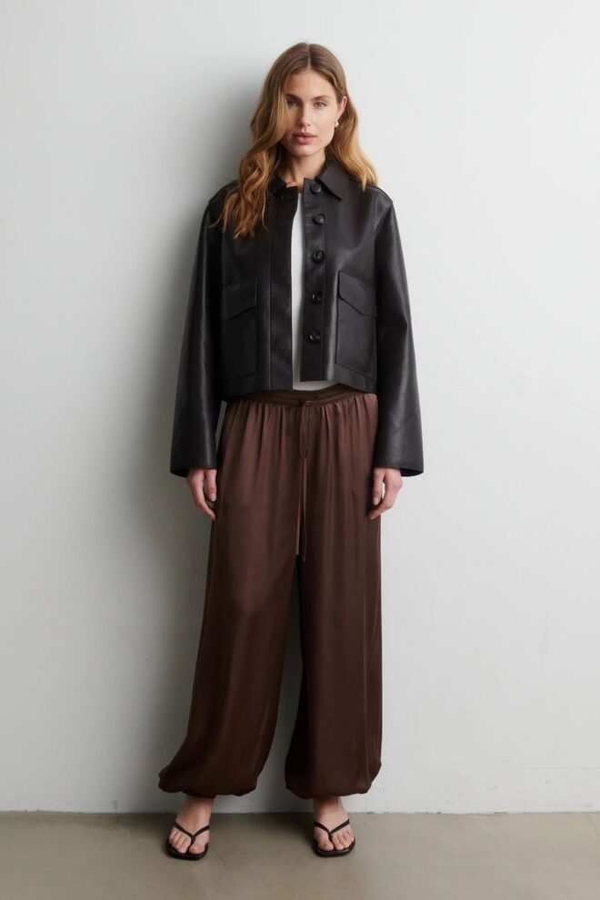 LEDERJACKE EZAY LEATHER JACKET BLACK