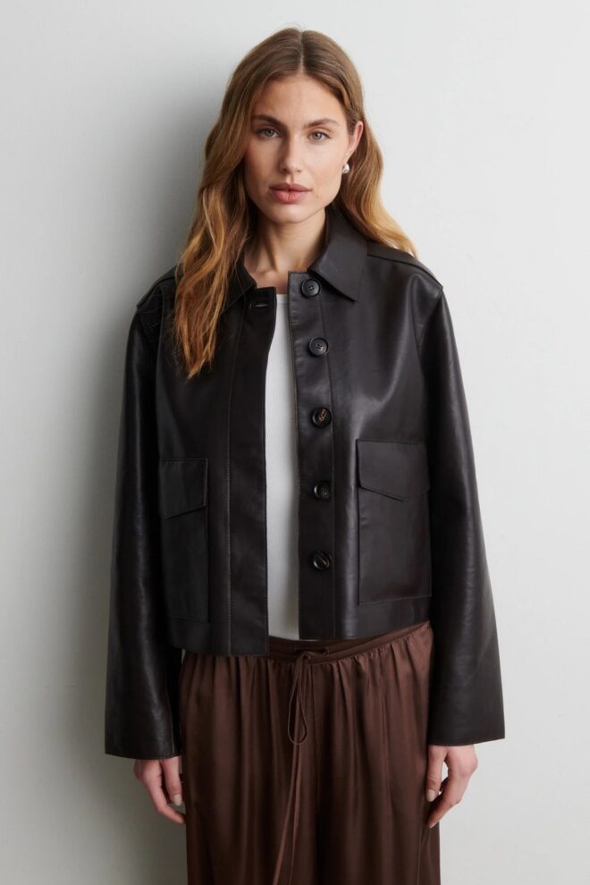 LEDERJACKE EZAY LEATHER JACKET BLACK