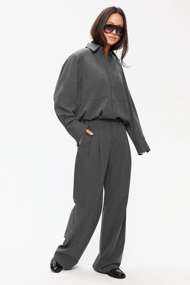 BLUSE 331709 AMBEL MID GREY
