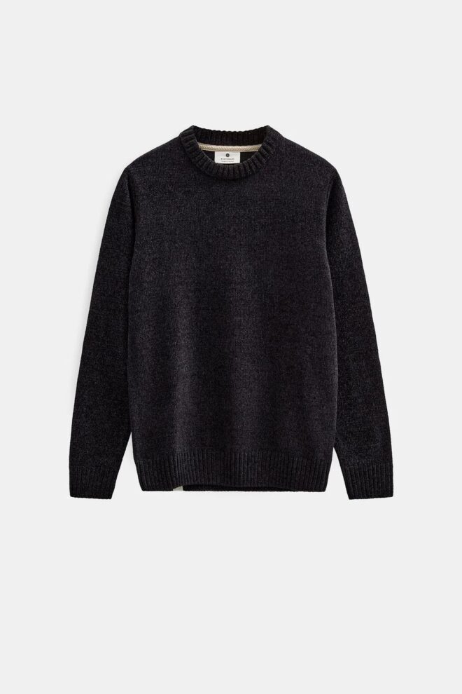 PULLOVER AKSUNE CHENILLE CAVIAR