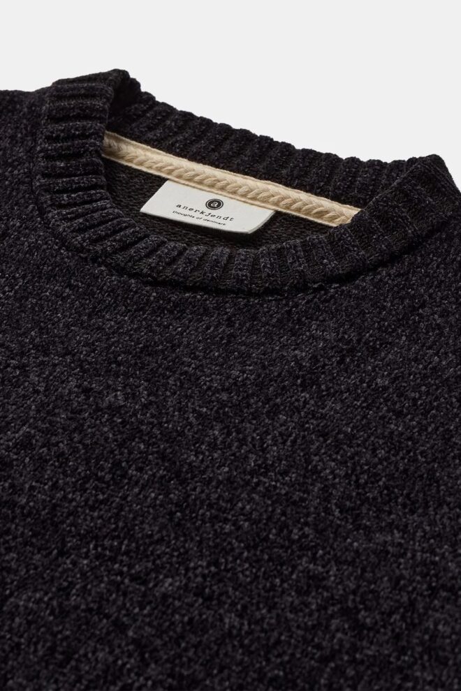 PULLOVER AKSUNE CHENILLE CAVIAR