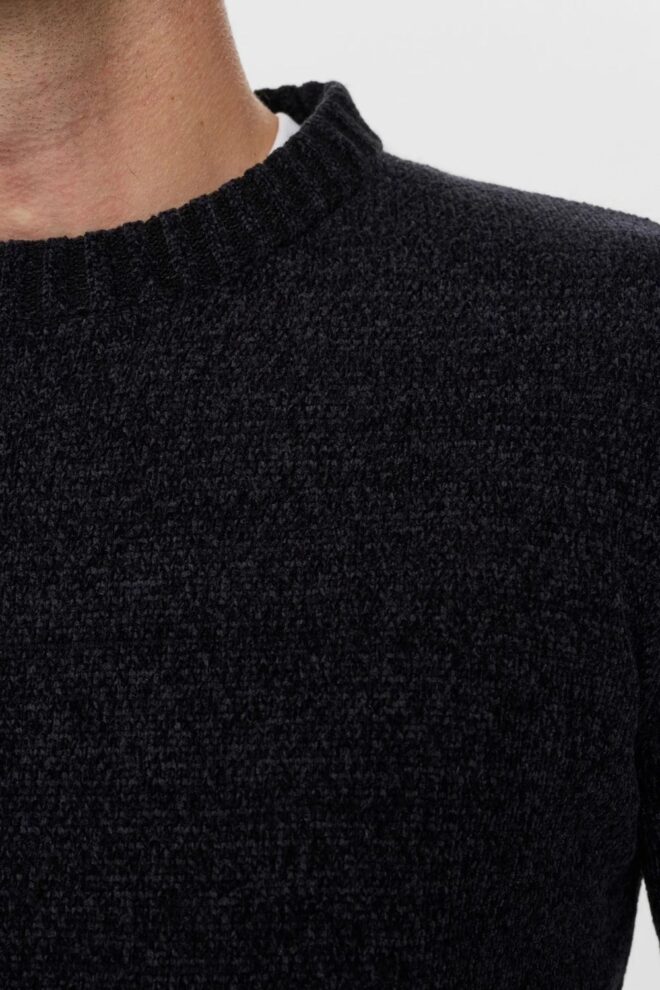 PULLOVER AKSUNE CHENILLE CAVIAR