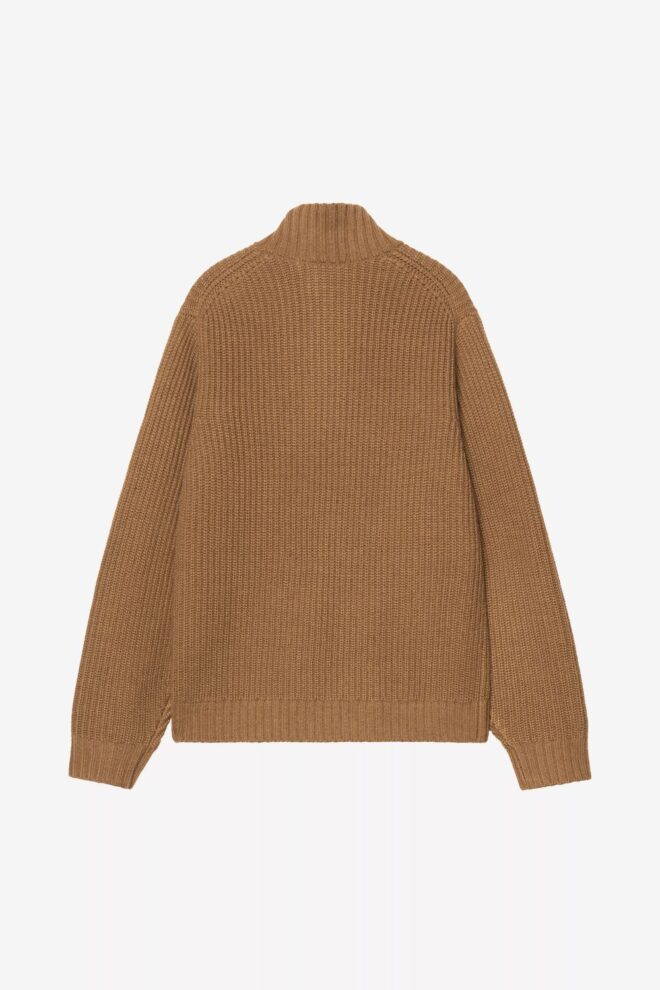 PULLOVER DETROIT HALF ZIP BROWN
