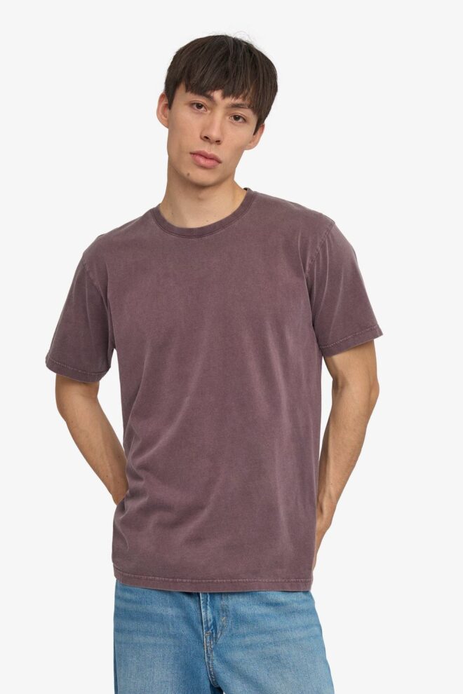 SHIRT CLASSIC ORGANIC TEE FADED GRAPE