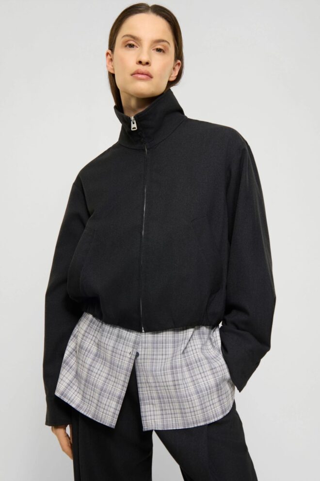 BLUSE ENYA BLACK MELANGE