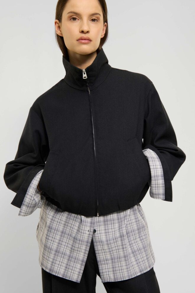 BLUSE ENYA BLACK MELANGE