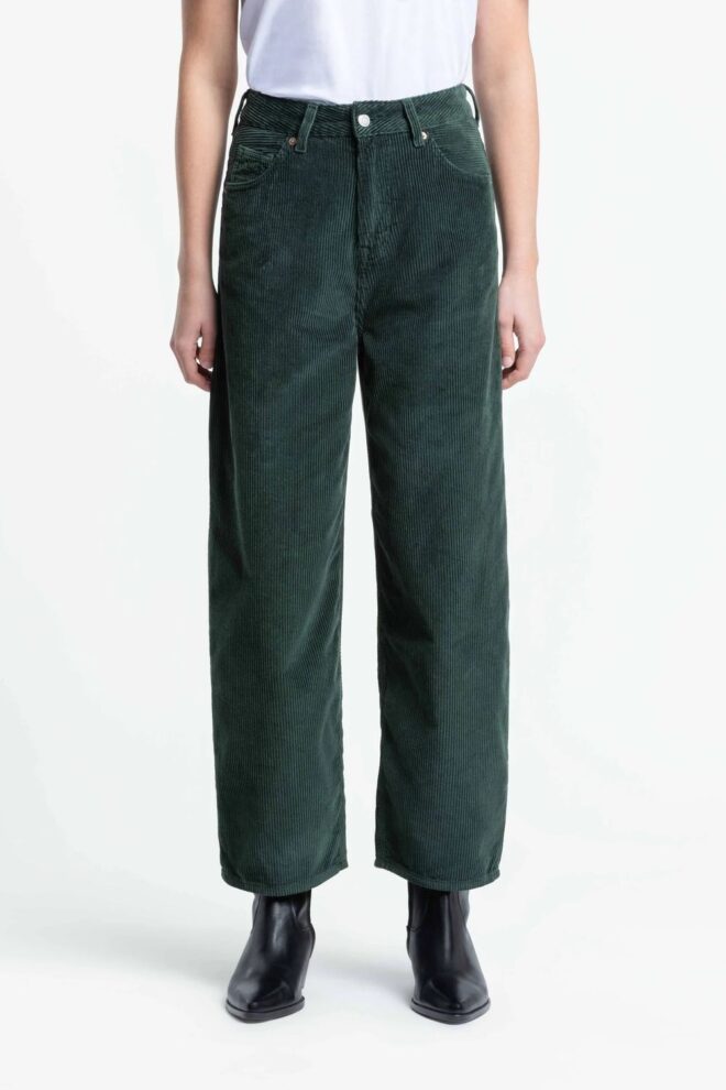 Jeans K250700014 LEILA CORD DARK GREEN